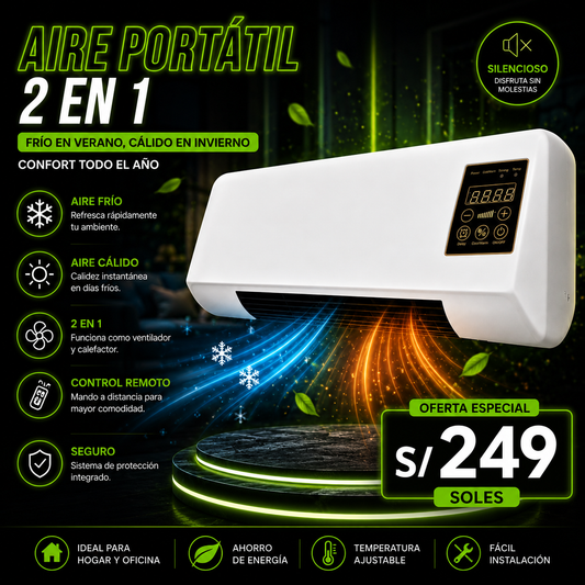 Aire Portatil 2 en 1 Deluxe